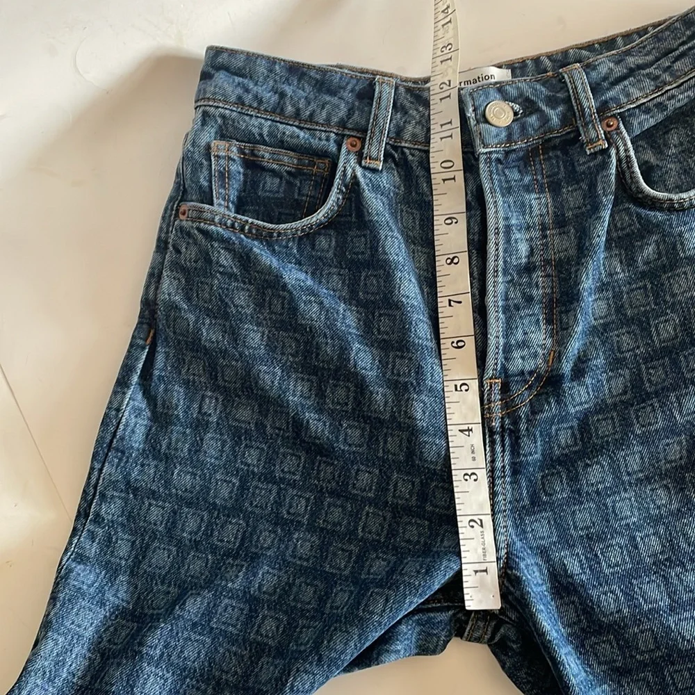 Reformation Cynthia High Rise Straight Long Jeans in Disco size 27 - Picture 7 of 9